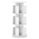 3-Tier Rotating Bookshelf with Dividers and Anti-falling Baffles by LJGDeals