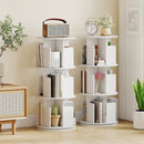 3-Tier Rotating Bookshelf with Dividers and Anti-falling Baffles by LJGDeals