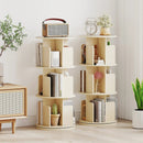 3-Tier Rotating Bookshelf with Dividers and Anti-falling Baffles by LJGDeals