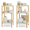 3-Tier Round End Table for Small Space and Bedroom Room by LJGDeals