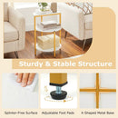 3-Tier Round End Table for Small Space and Bedroom Room by LJGDeals