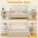 3-Tier Round End Table for Small Space and Bedroom Room by LJGDeals