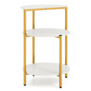 3-Tier Round End Table for Small Space and Bedroom Room by LJGDeals