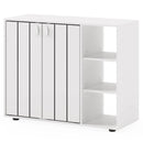 3-Tier Shoe Cabinet with Doors with Adjustable Open Shelves for Entryway by LJGDeals