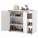 3-Tier Shoe Cabinet with Doors with Adjustable Open Shelves for Entryway by LJGDeals