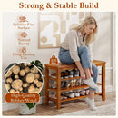 3-Tier Shoe Rack Bench with Adjustable Shelves for Entryway and Living Room by LJGDeals