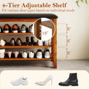3-Tier Shoe Rack Bench with Adjustable Shelves and Soft Cushion for Entryway and Living Room by LJGDeals