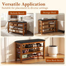 3-Tier Shoe Rack Bench with Adjustable Shelves and Soft Cushion for Entryway and Living Room by LJGDeals