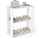 3-Tier Stackable Shoe Rack with Anti-Tip Design - White by LJGDeals