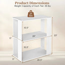 3-Tier Stackable Shoe Rack with Anti-Tip Design - White by LJGDeals