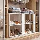 3-Tier Stackable Shoe Rack with Anti-Tip Design - White by LJGDeals