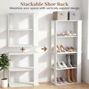 3-Tier Stackable Shoe Rack with Anti-Tip Design - White by LJGDeals
