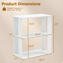 3-Tier Stackable Shoe Rack Set of 2 - White by DirectDeals