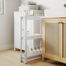 3-Tier Slim Rolling Storage Cart 2-Pack Mobile Bathroom Organizer with Wheels by LJGDeals