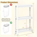 3-Tier Slim Rolling Storage Cart 2-Pack Mobile Bathroom Organizer with Wheels by LJGDeals