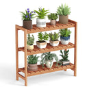 3-Tier Solid Wood Plant Stand with Slatted Shelves by LJGDeals