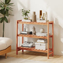 3-Tier Solid Wood Plant Stand with Slatted Shelves by LJGDeals