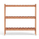 3-Tier Solid Wood Plant Stand with Slatted Shelves by DirectDeals