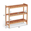 3-Tier Solid Wood Plant Stand with Slatted Shelves by LJGDeals