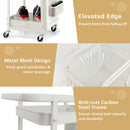 3-Tier Utility Storage Cart with DIY Pegboard Baskets