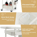 3-Tier Utility Storage Cart with DIY Pegboard Baskets by LJGDeals