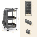 3-Tier Utility Storage Cart with DIY Pegboard Baskets by LJGDeals
