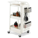 3-Tier Utility Storage Cart with DIY Pegboard Baskets by LJGDeals