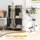 3 Tier Wooden Bookshelf with Anti-Tipping Kit by LJGDeals