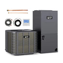 3 Ton 19 SEER2 Central Air Conditioner Heat Pump System with Multi-Position Air Handler Unit by DirectDeals