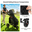 3 Wheel Golf Bag Cart with Adjustable Handle and 9 Speed Settings