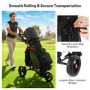 3 Wheel Golf Bag Cart with Adjustable Handle and 9 Speed Settings by LJGDeals
