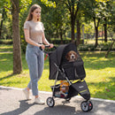 3 Wheel Pet Stroller for Small Dogs Cats up to 33 LBS by LJGDeals