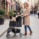 3 Wheel Pet Stroller for Small Dogs Cats up to 33 LBS by LJGDeals