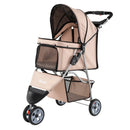 3 Wheel Pet Stroller for Small Dogs Cats up to 33 LBS by LJGDeals