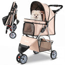 3 Wheel Pet Stroller for Small Dogs Cats up to 33 LBS by LJGDeals