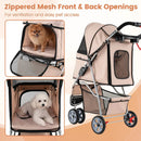 3 Wheel Pet Stroller for Small Dogs Cats up to 33 LBS by LJGDeals