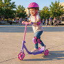 3 Wheels Scooter for Kids Age 2+ with LED Light-Up Wheels and Wide Anti-Slip Deck