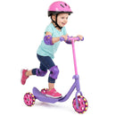 3 Wheels Scooter for Kids Age 2+ with LED Light-Up Wheels and Wide Anti-Slip Deck