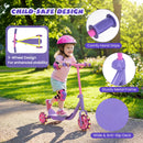 3 Wheels Scooter for Kids Age 2+ with LED Light-Up Wheels and Wide Anti-Slip Deck