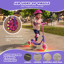 3 Wheels Scooter for Kids Age 2+ with LED Light-Up Wheels and Wide Anti-Slip Deck