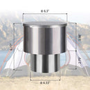 Camplux 4.33''(110mm) Rain Cap, Stainless Steel Rain Cap for Tankless Water Heater, Rain-Proof & Windproof Cap for Gas Water Heater, Perfect for Outdoor Installation by Camplux