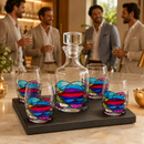 Artisanal Hand Painted Glassware Gift