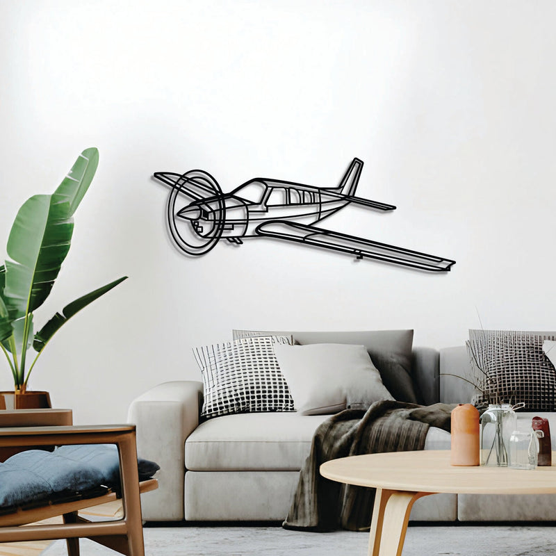 Bonanza A36 Angle Metal Aircraft Wall Art - NCP0526