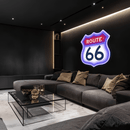 Route 66  Plexiglass Neon Art, Route 66   Neon Sign, Neon Light Sign, Neon Wall Art, Neon Sign, Neon Light Sign, Neon Gifts, Gamer Gifts