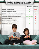 LX15 14pcs Modular Play Couch, Sage Teal