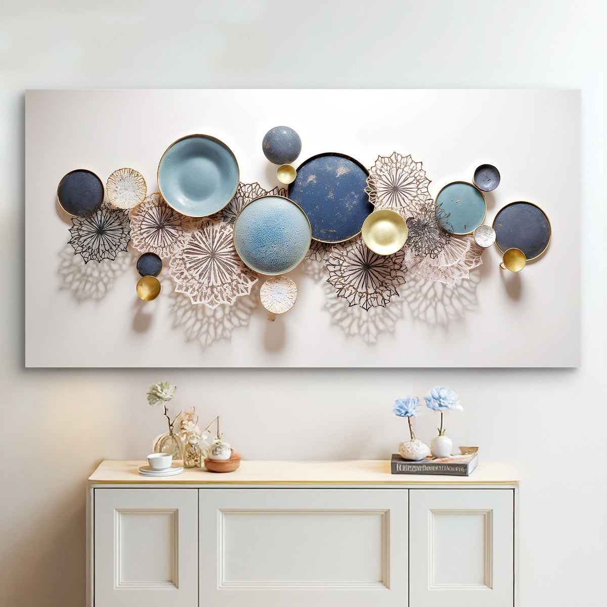 Lotus Leaf Abstract Wall Art III, photo 3 of 10