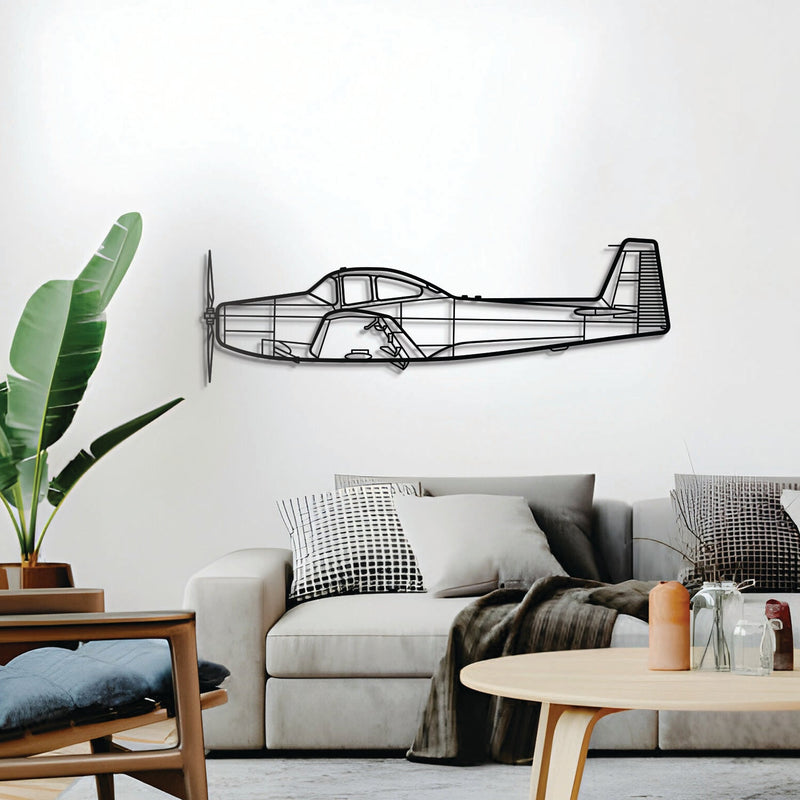 L-17 Navion Metal Aircraft Wall Art - NCP0389