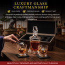 Whiskey Stones & Decanter Gift Set for Men & Women
