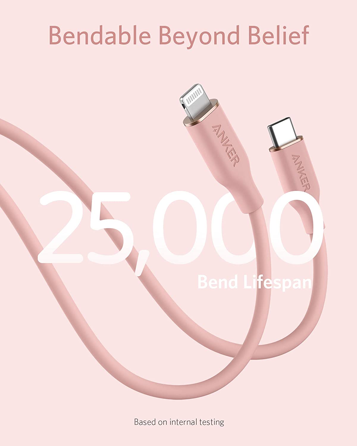 Anker <b>641</b> USB-C to Lightning Cable (Flow, 3 ft Silicone), photo 16 of 43