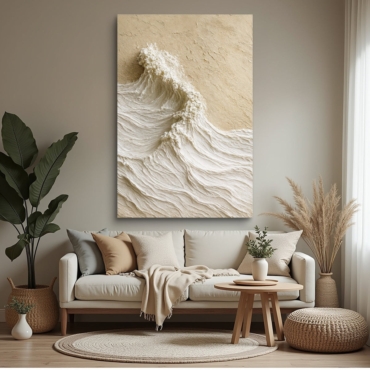Modern Neutral Mountain Wall Art, photo 3 of 10